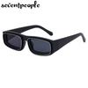 Small Frame Rectangle Sunglasses Women  Luxury Brand Designer Fashion Square Sun Glasses For Men Rectangular Shades Eyewear