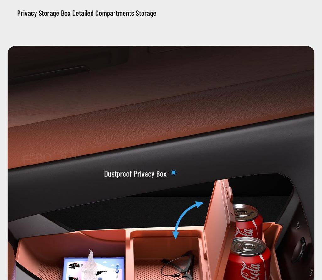 2024 Geely Galaxy E5 Center Console Silicone Storage & Cup Holder Interior Mod
