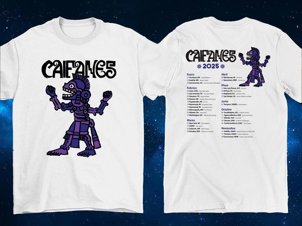 

2 Sides Caifanes Band 2025 Tour Shirt Classic White Unisex S-4XL 4XL