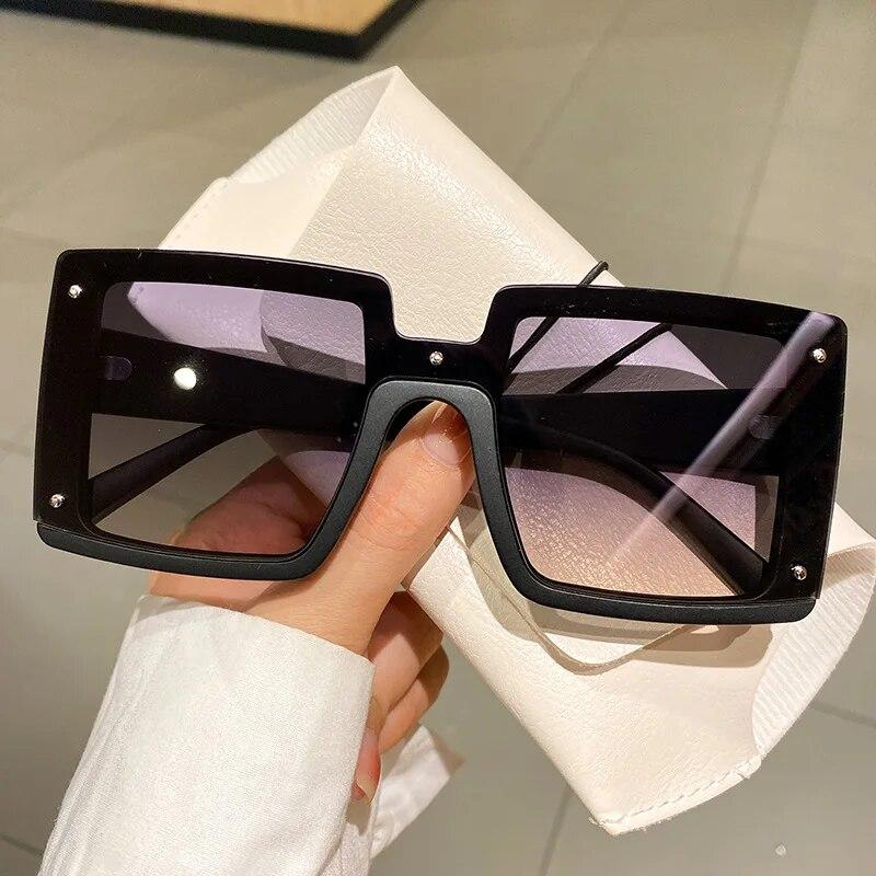 New Der Fashion Sunglasses Ladies Street S European And American Sunglasses Ins Large Square Uv Protection Glasses