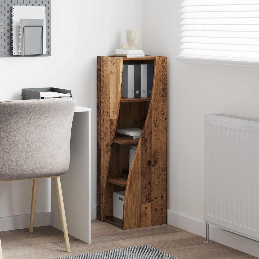 Corner Cabinet 32x32x102cm Engineered Wood Reclaimed Wood