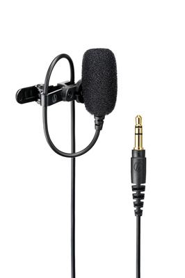 ATR3700 Camera Lapel for Video External Mini Compact Audio-Technica Microphone, Wired, Streaming, Shooting, Vlogging, AUX, Mono, 3.5mm Plug, Plug-in