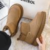 Fur integrated snow boots winter new velvet thickened high-top cold-proof warm cotton shoes