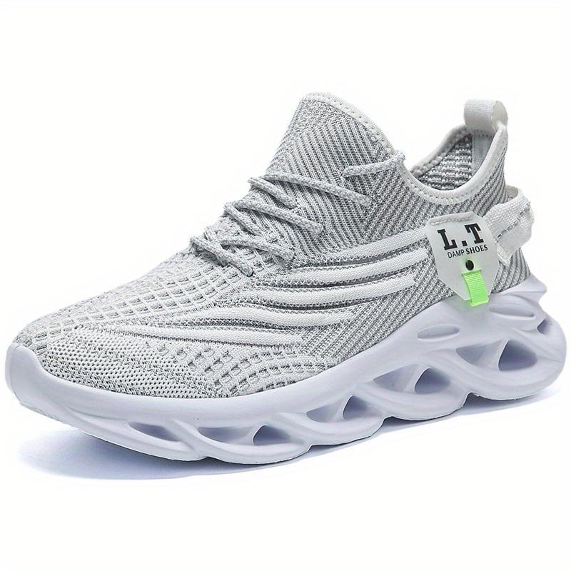 36-48 Men's and Women's Sneakers,Men's Knitted Breathable Lace Up Running Shoes,Lightweight and Comfortable Sneakers
