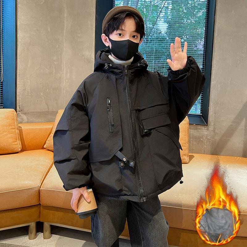 

Детское повседневное пальто 2025 года, весна и осень, для мальчиков, красивая штормовая куртка Tide 170cm