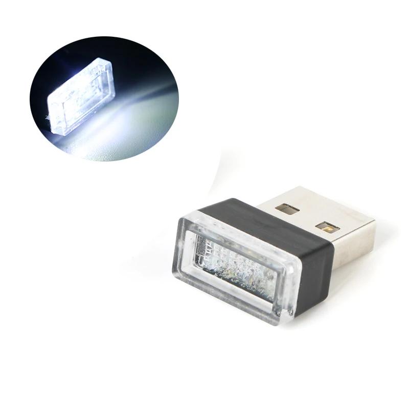 Mini LED Car Light USB Auto Interior Atmosphere Light Neon Ambient Decorative Lamp Auto Interior Decoration Accessories 7 Colors
