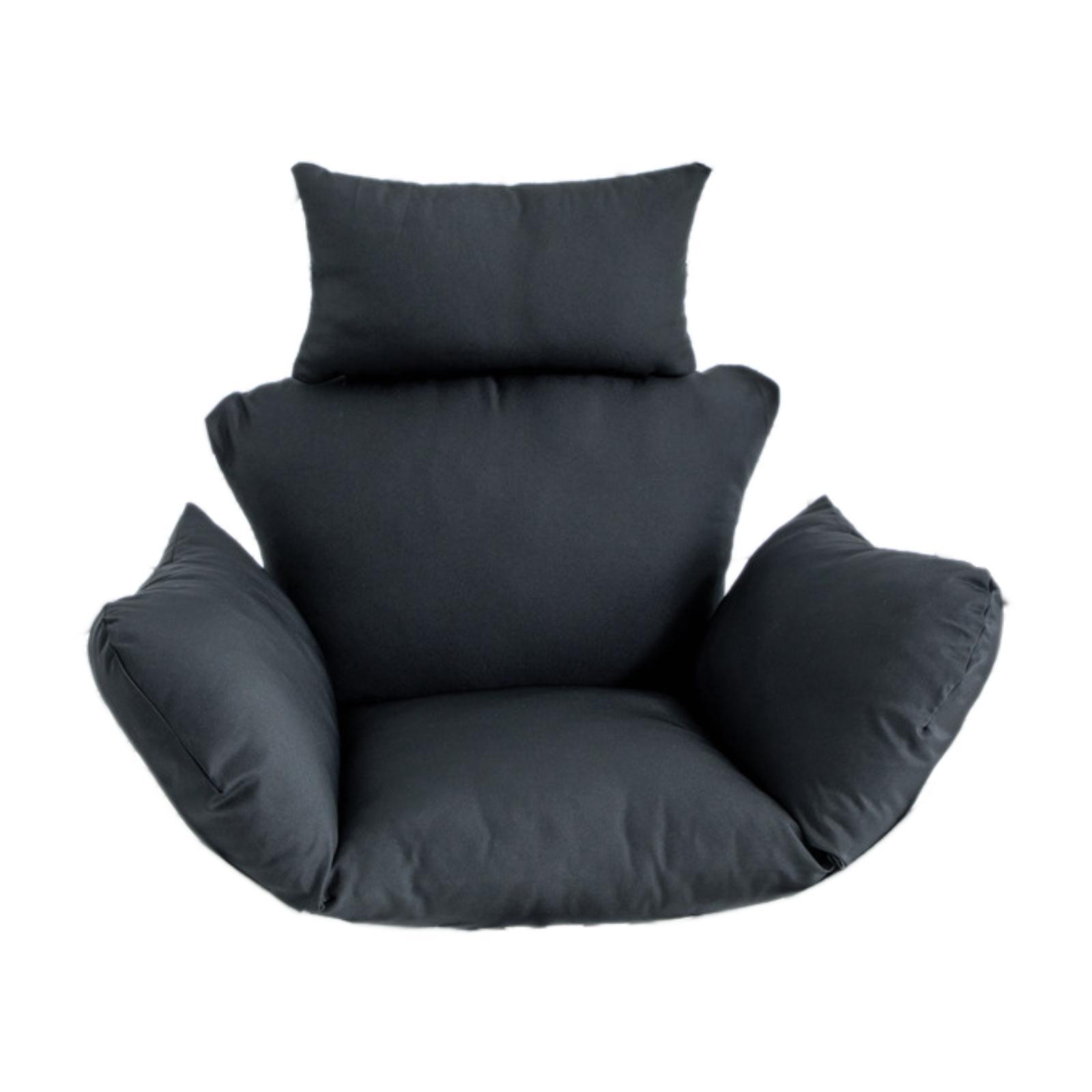 

Egg Chair Cushion Comfortable Thicken Replacement Basket Chair Seat Pad for Courtyard Recreation Camping Backyard Family Balcony чорний