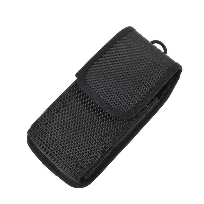 Étui pour Iphone Se (2022) Housse en Nylon avec Deux Passants de Ceinture Verticaux et Horizontaux - Noir