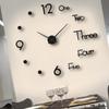 Wall Clock Frameless Decorative Silent Wall Art Clock for Living Room Bedroom