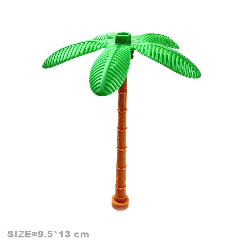 Big Building Block Accessories Compatible Duplos Houses Villas Construction Gear Rotate Connection Children Assembly Parts Toys