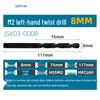 Capson M2 High-Speed Steel Left-Hand Twist Drill Bit for Stainless Steel, Straight Shank, 1-16mm