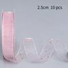 10Pcs Hotfix Crystal Organza Ribbon Trim 2.5Cm/4.0Cm 10 Yards For Handmade Bows Hair Clips Garments And Gift Boxes