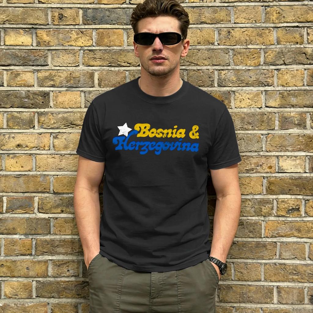 Bosnia And Herzegovina 100 Cotton T Shirt For Unisexs Summer Streetwear T Shirts Oneck Hipster Tees Plus Size Cheap Clothing