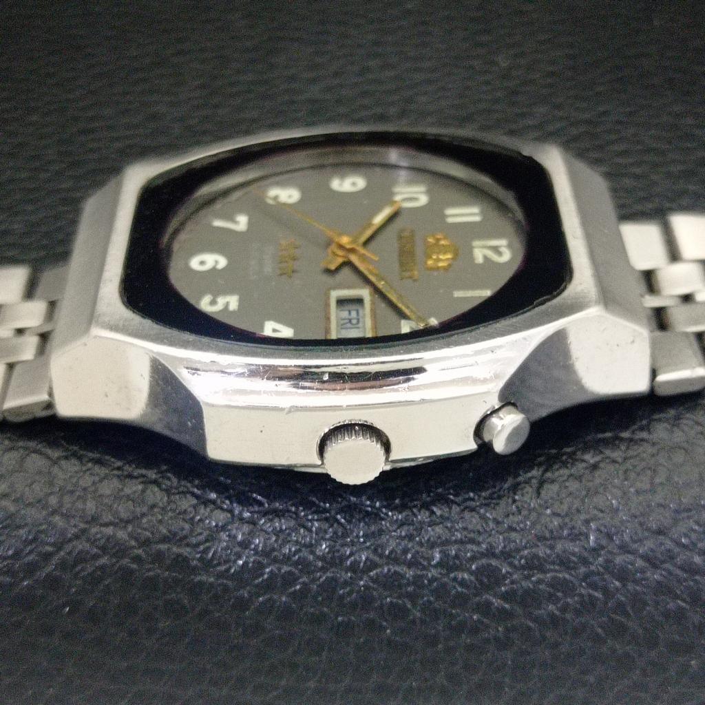 VINTAGE ORIENT AUTOMATIC JAPAN 46943 MENS ORIGINAL DIAL WATCH A700167-5 R201-a700167