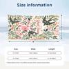 Floral Birds Theme Quick Dry Beach Towel Custom Name Text Print Large Sand Resistant Towel Beach Vacation