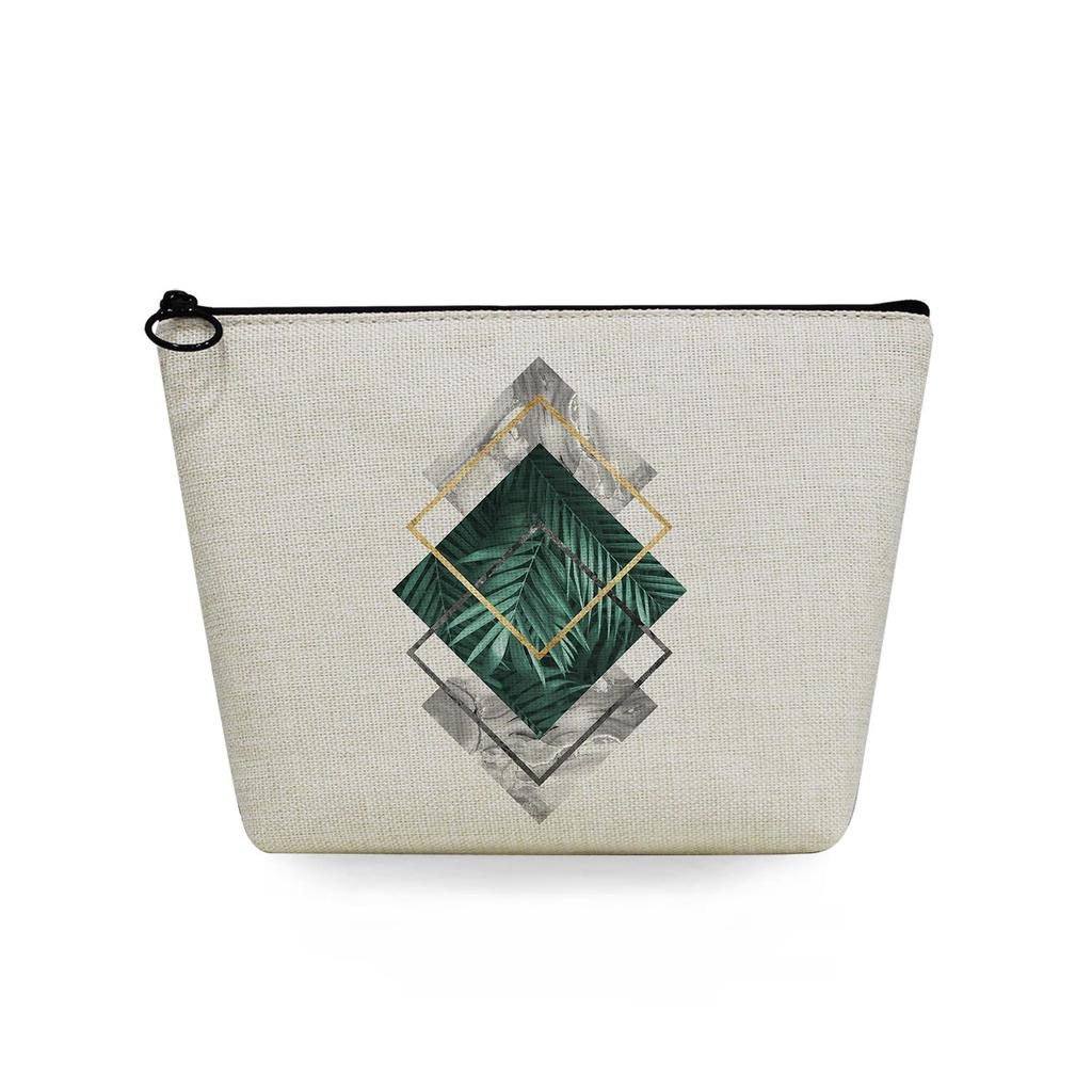 Women Geometric figure Print Cosmetic Bag Toiletries Organize Travel Storage Case 6720 KTB