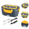 Electric Lunch Box Convenient Food Heater Warmer for Outdoor Car Office Black White