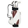 Golf Pen Holder Set with Three Golf Club-Shaped Pens Miniature Golf Bag Design Pen Stand Desk Organizer Office Accessory