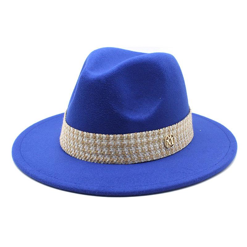 Woolen Hat Top Hat Jazz Hat Bow M Standard Woolen Hat