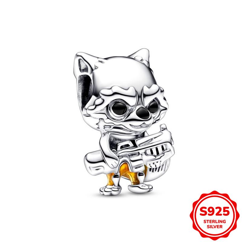 Marvel Spider-Man Und Captain Americas Schild Anhänger Charm Perle Passend für 3mm Armband Halskette Damen Anhänger Luxus DIY Schmuck Geschenk