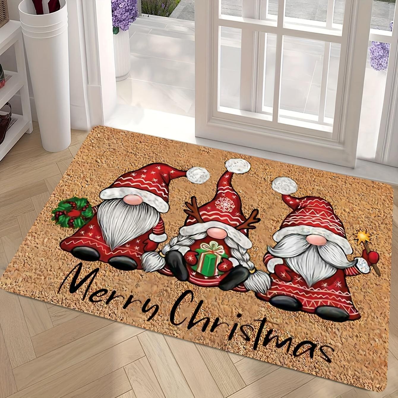 

VIKAMA Christmas Carpet Christmas Santa Boots Carpet Door Mat Living Room Carpet Rug For Bedroom Welcome Mat Decorative Carpet 40X60CM (1.3X2FT