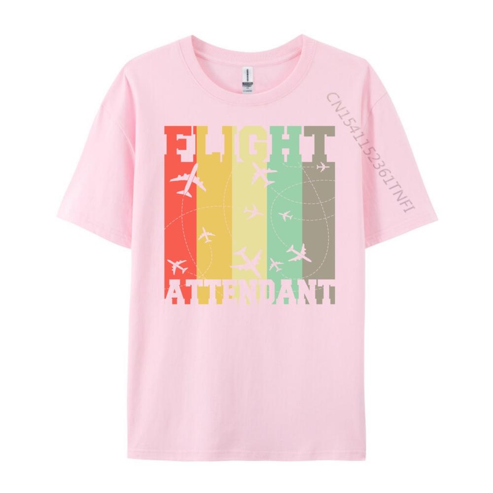 Flight Attendant Flying Plane Stewardess Free Shippping Clothes New Year 2025 T Shirts Oversized Graphic