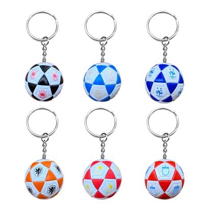 Unique 2024 German Soccer Event Commemorative Keychain Exquisite Craftsmanship Football Pendant Keychain Bag Charms
