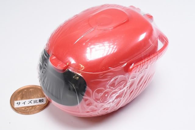 A Large Rice Case That Pops Open When You Pull the Button Metallic Gacha Gacha Capsule Toy Cooker-shaped [4. Red] (single Item)