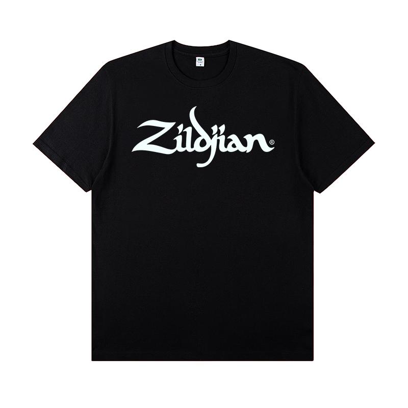 2025 Zildjian Zhiyin Big K Rockband Schlagzeuger Baumwoll-T-Shirt Kurzarm Hohe Qualität Luxusmarke Verkauf Beliebter Stil