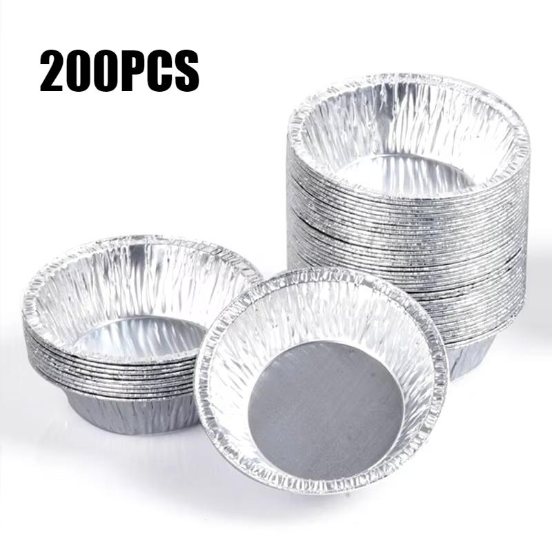 

Формы для яичных тартов Одноразовые стаканчики из алюминиевой фольги Мини-формы для пирогов Круглые формы для выпечки Пирог с заварным кремом Кухня Ресторан Инструменты для выпечки