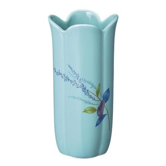 

Celadon Four-Leaf Lavender Vase [5 inches] Buddhist Altar Supplies, Home Memorial