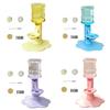 Automatic Pet Water Dispenser for Cats, Bowl Above Base with Inverted Container, No Power Cord and Broad ABS Platform
