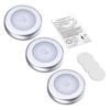 AMIR Motion Sensor Light, LED Night Light with 3M Tape and Magnet, Indoor Use, Wireless, Compact (Silver)