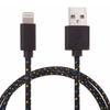 1 M USB Cable for iPhone Braided Fabric Sync Cable Wall Charger for iPhone 6 iPhone 5 Iphone5s / Fit for IOS 9