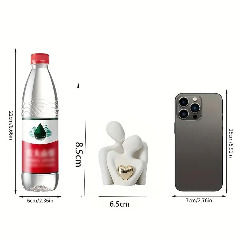 

1 шт. Романтична статуетка обіймів кохання, набір пари, прикраса для інтер єру спальні, подарунок на День святого Валентина