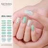 Halbgehärtete Gel-Nagelaufkleber, UV-/LED-Lampe erforderlich, Gel-Nagellack-Wraps, modisches Design, Gel-Nagelkunstaufkleber für Damen