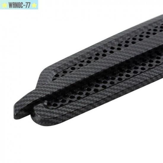 Universal Pair Car Side Decor Vent Air Flow Fender Intake Carbon Fiber Stickers