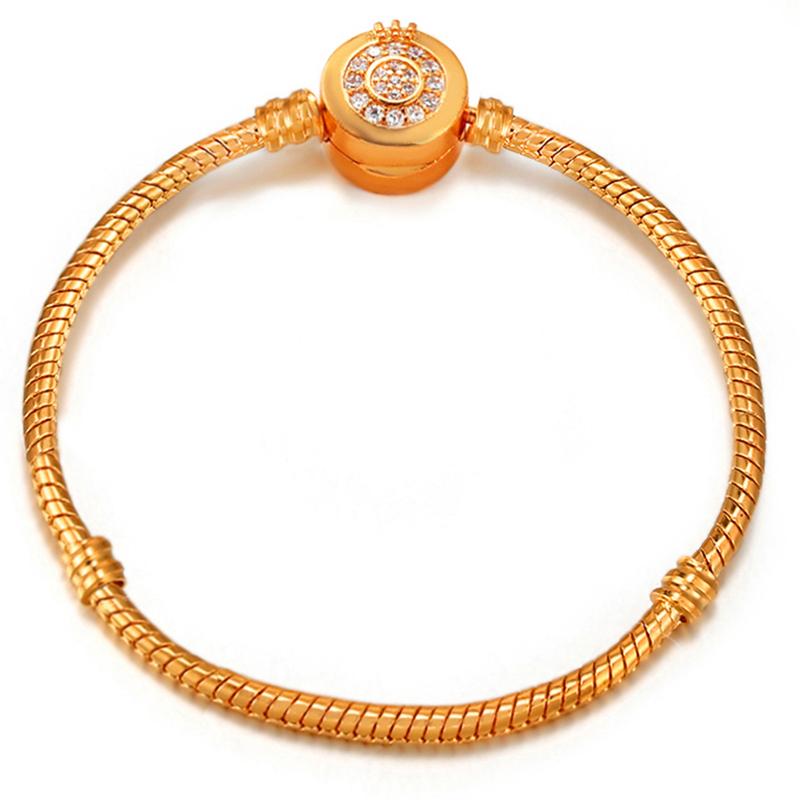 High Quality Snake Bone Basic Chain Charm Bracelet Fit Original DIY Bead Bracelets For Women Girl Jewelry Making