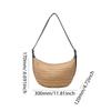 Summer Straw Bag for Women Trendy Woven Straw Shoulder Bags Casual Tote Crossbody Bag Raffia Hobo Beach Bag Rattan Totes Handbag