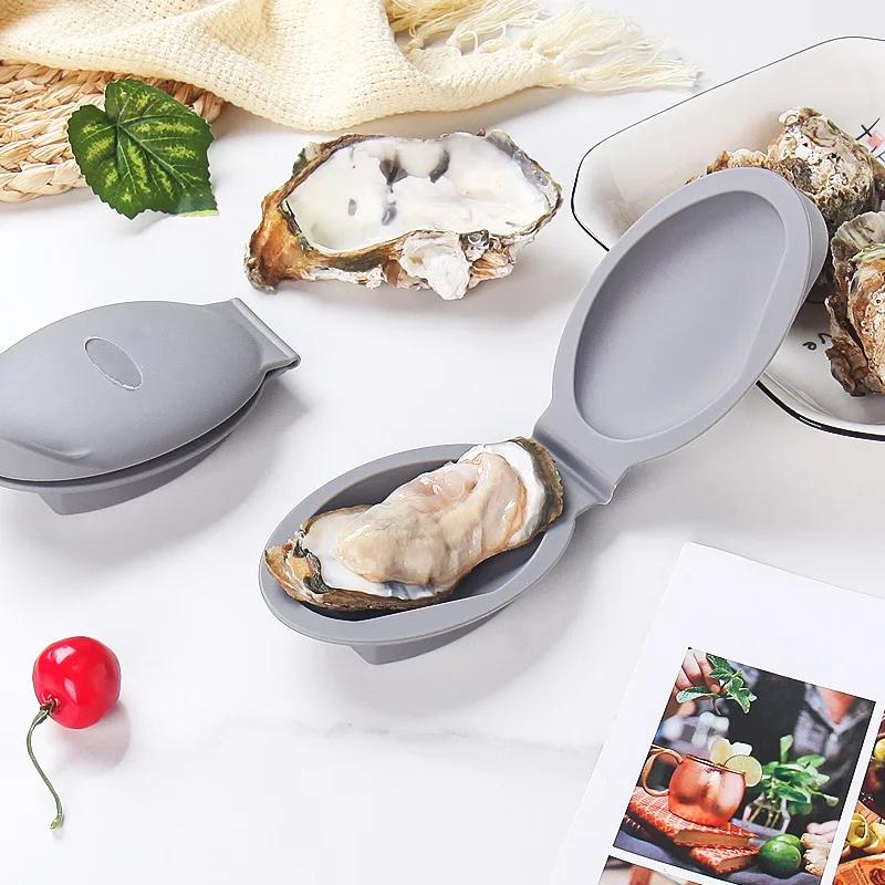 Kitchen Goods-Yulin-002 Hot Oyster Shucking Hand Clip Silicone Oyster Shucker Shellfish Opener Tool Kitchen Tool For Seafood Oyster Knives Opener Tool