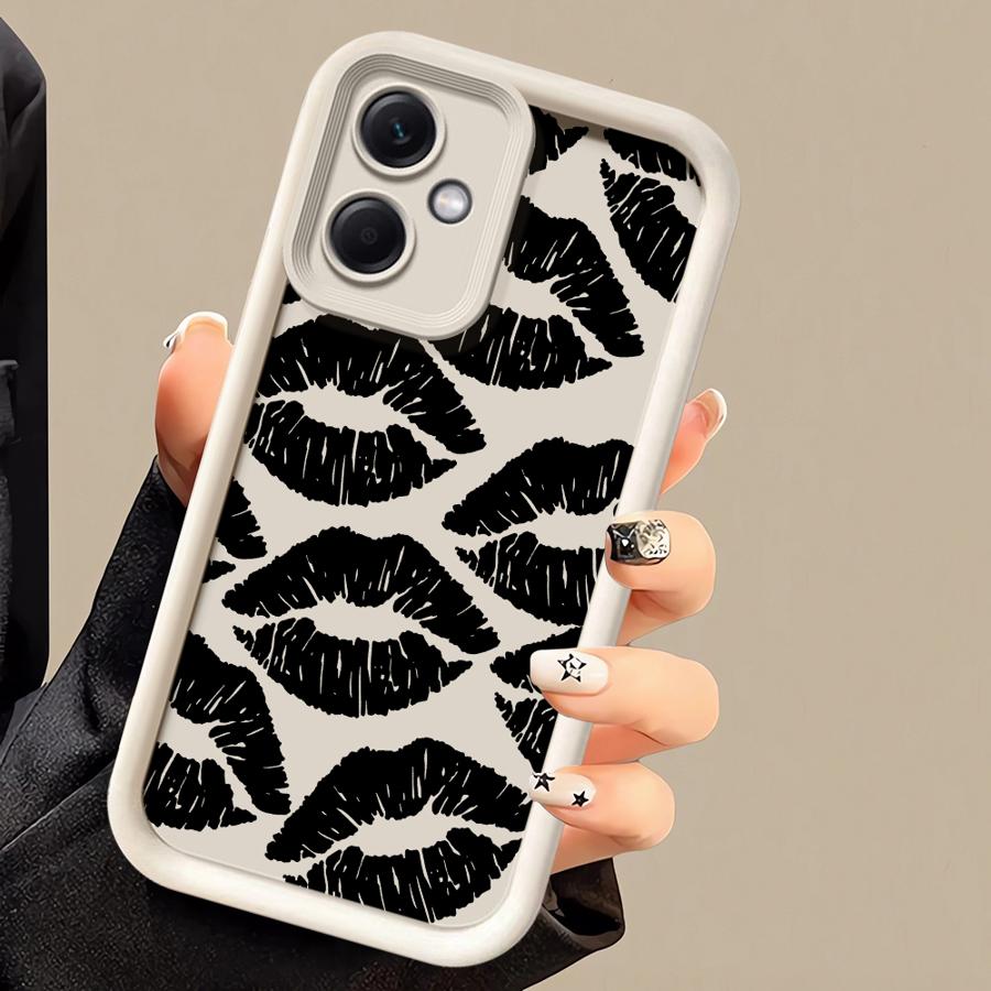 

Phone Case for Xiaomi Redmi Note 13 Pro 11 12 5G 12S 10 4G 11Pro 12ProPlus ShockProof Cover Funda Red Sexy Lips Kiss Redmi Note 10S
