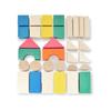 [NOKUBI] Colored Building Blocks, 32 Pieces, Made in Japan, Wooden Educational Toys, Gujo Hachiman, Baby Gift