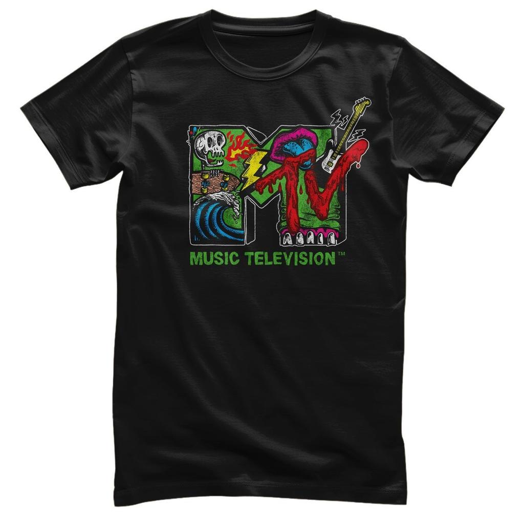T-Shirt Ufficialmente Licenziata MTV Logo Skate E Punk Per Uomo