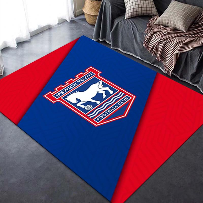 Ipswich Town FC Teppich für Wohnzimmer Schlafzimmer Zuhause Sofadekoration, Kinder Spielteppich rutschfest