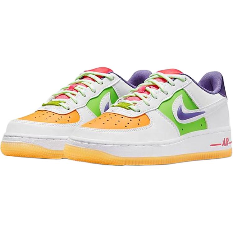 Nike Air Force 1 LV8 GS Fruit Colors Kids Sneakers White Space-Purple Sundial FD1035-100