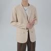 Men's Casual Loose Solid Color Jacket - Korean Style 2023 Spring/Summer Trend