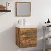 3152864 vidaXL Bathroom Furniture Smoked Oak Engineered Wood