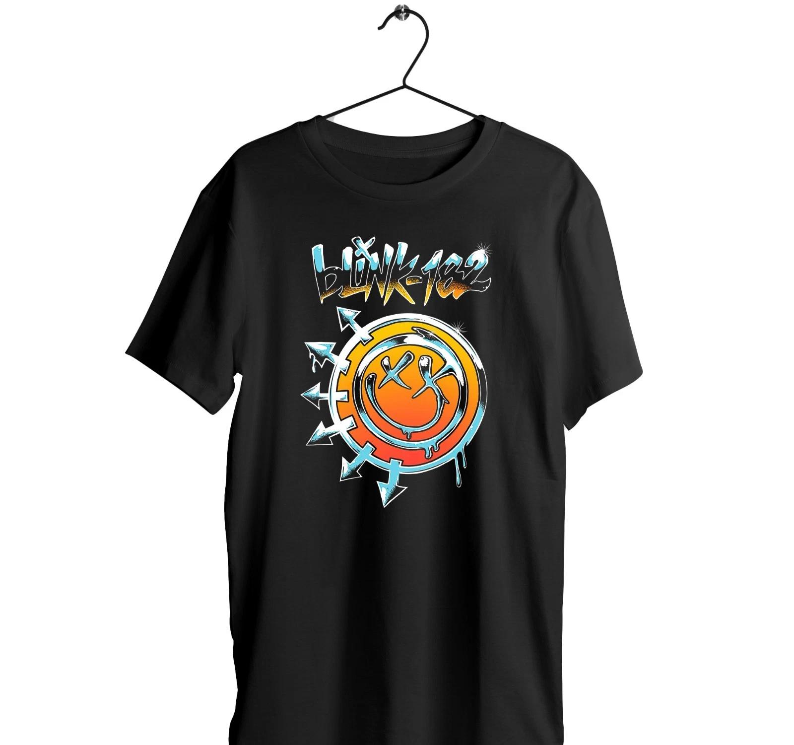 Blink-182 Black T-Shirt - cotton - Pop-punk; punk rock; skate punk - music gift XL