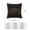 Triple Moon With Triskelion Pentagram Pagan Wiccan 2 Pcs Square Pillowcase Pillow Cover Cushion Comfort Throw Pillow For Home