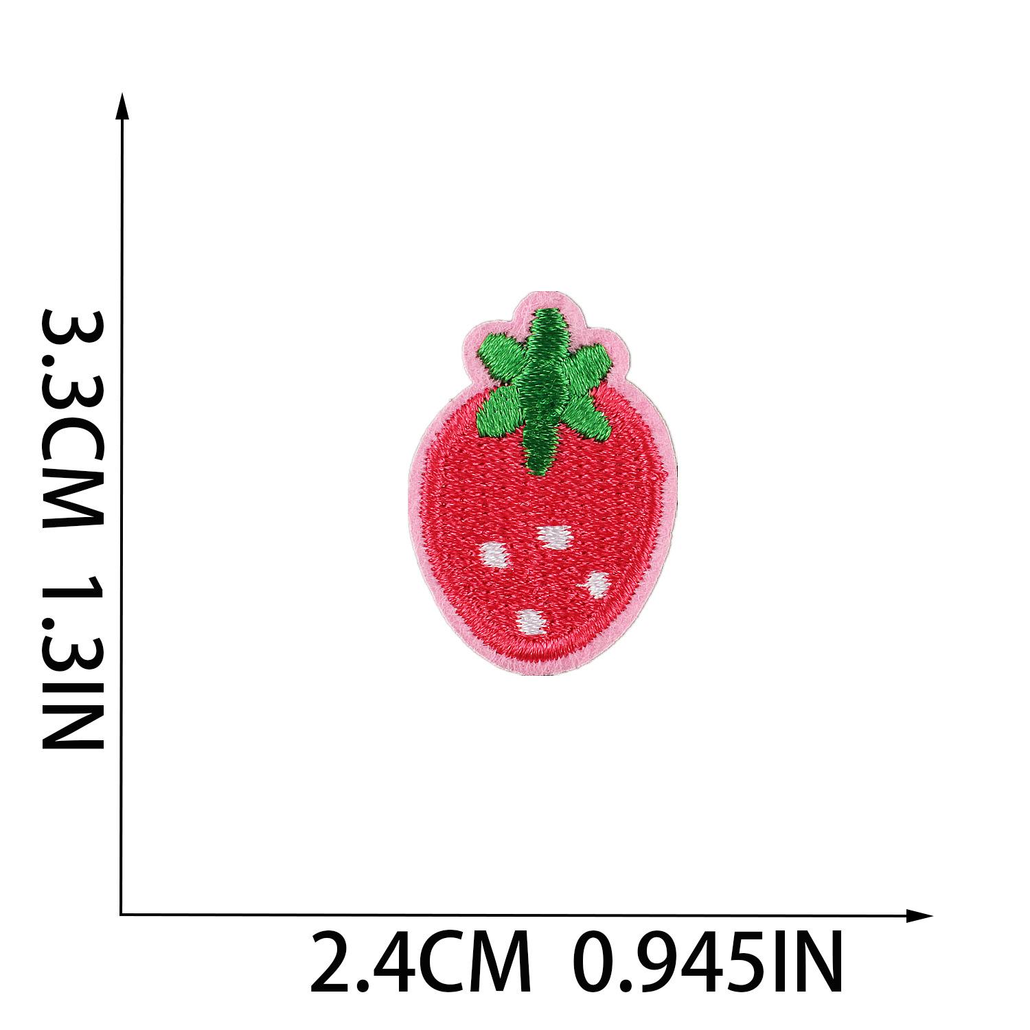 Fruit Embroidery Cloth Sticker Lollipop Patch Sticker Clothes Decoration Watermelon Embroidery Sticker Cartoon Grape Chapter Boy no. 13_3 pieces